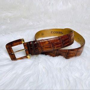 FOSSIL Genuine Leather Waist Belt 😍
